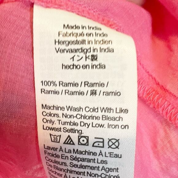 J. Crew Tea Rose Ramie Tunic‎ Top Size XXS - Picture 5 of 8